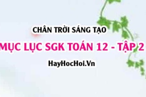 Mục lục SGK Toán 12 tập 2 Chân trời sáng tạo - Lý thuyết và bài tập Toán 12 tập 2 Chân trời sáng tạo